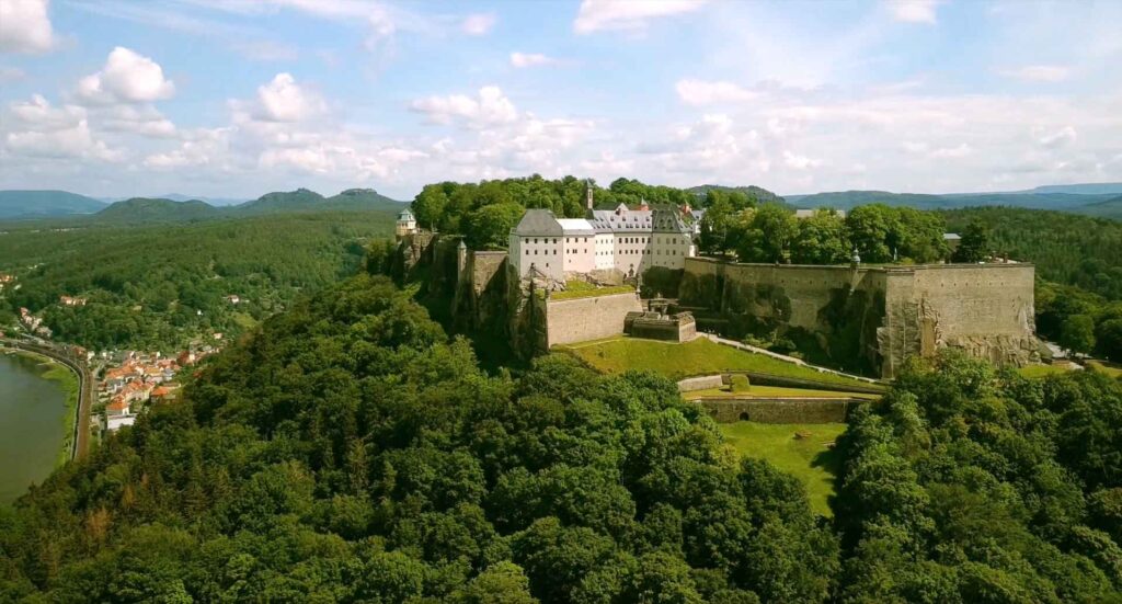 Standbild aus einer Filmproduktion von Blackfire® an der Festung Königstein in Sachsen