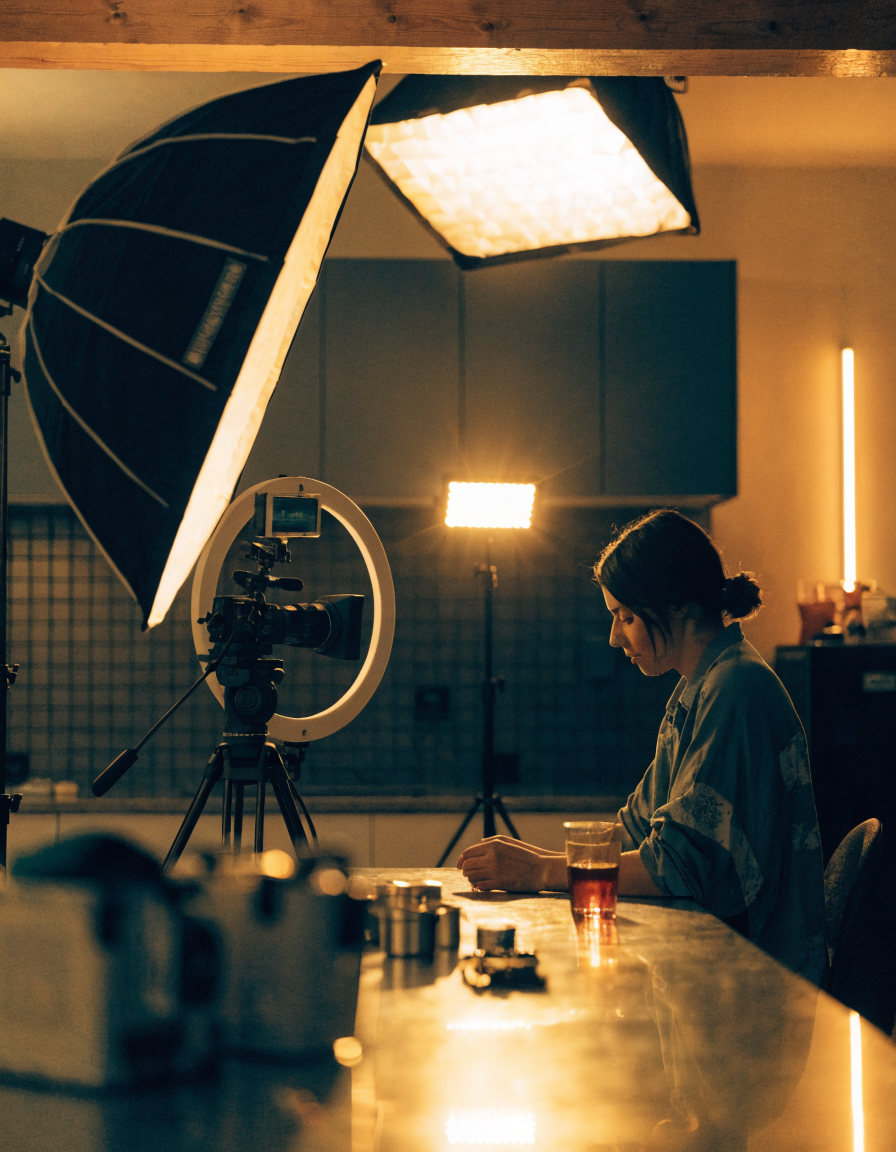 YouTube-Kanal für Unternehmen: Blackfire Team bei der laufenden Videoproduktion im Studio