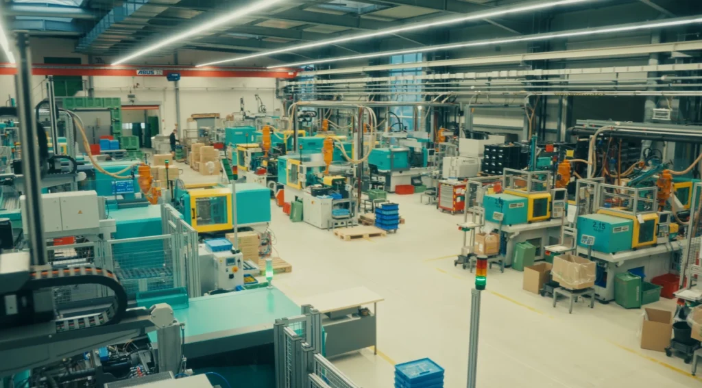 Industriehalle der Spritzgießerei Bergi Plast GmbH